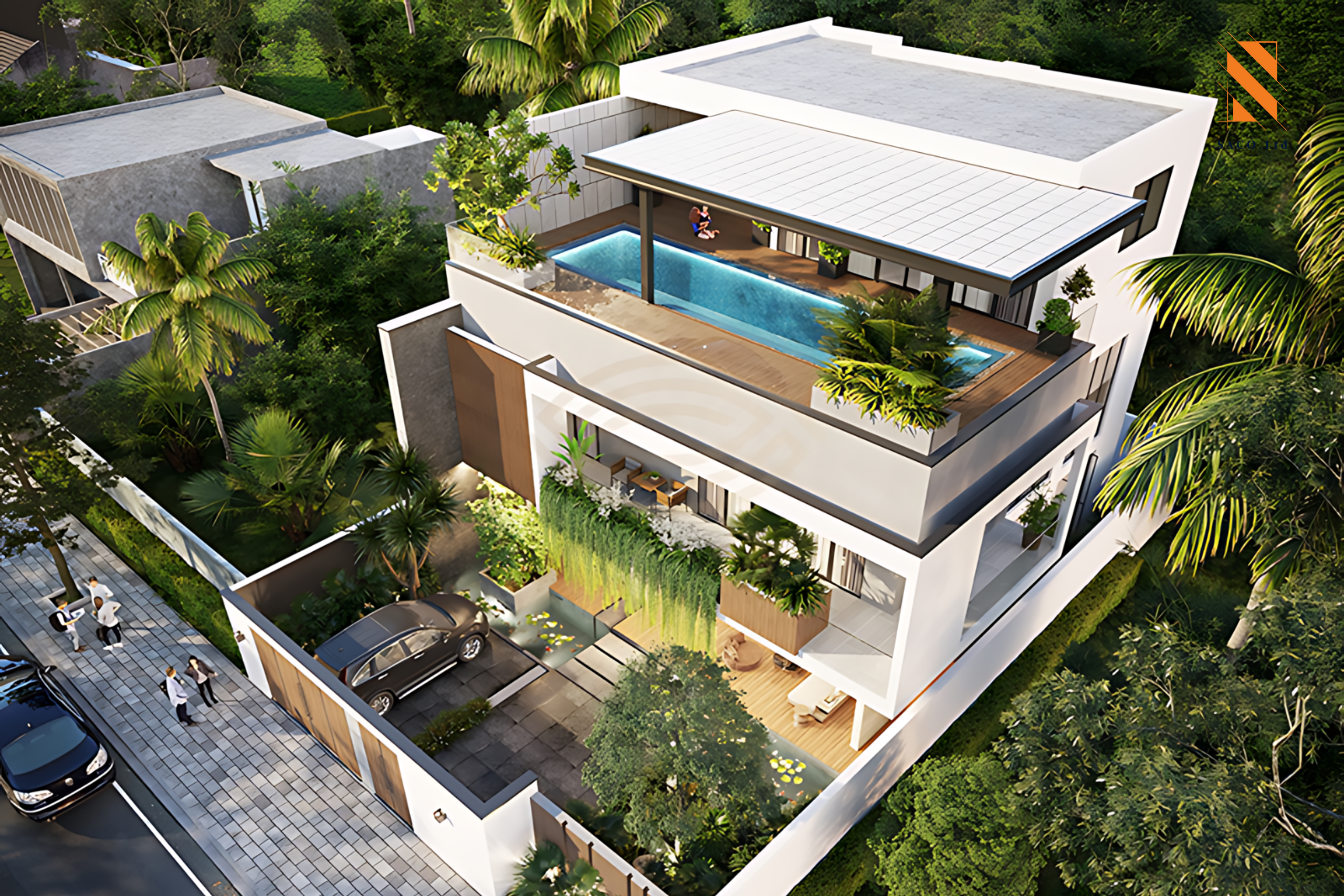 Biệt thự có hồ bơi